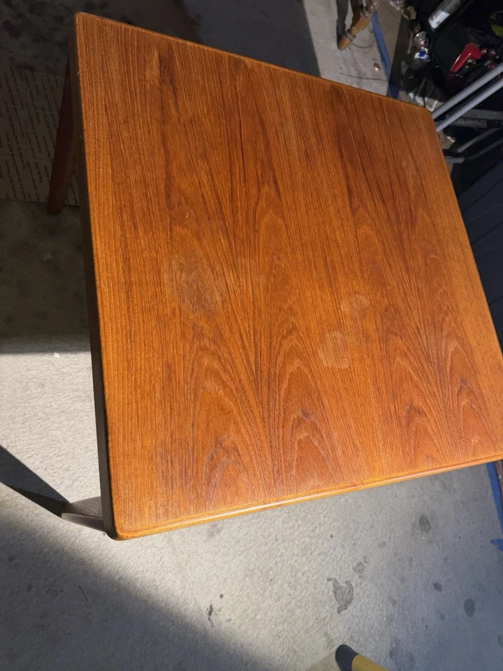 Mesa de centro cuadrada Mid-Century Dinamarca Vejle Stole-eg Mobelfabrik de palisandro Foto 2 de 4