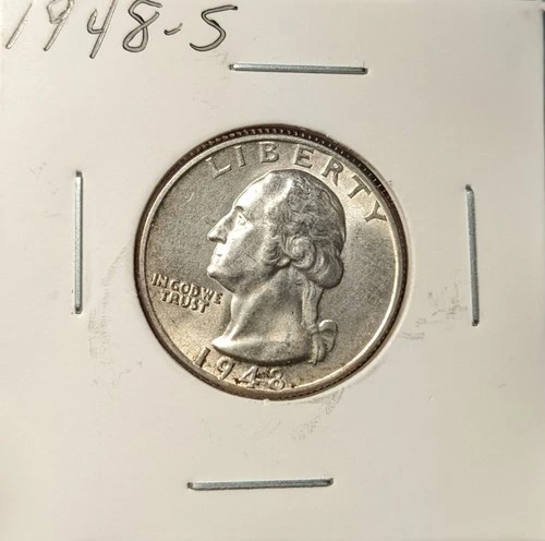 1948-S Washington Silver Quarter GEM BU *UNCIRCULATED* MS E266 KYP