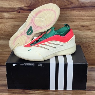 Adidas Dame 9 Damian Lillard Vanilla/Red/Sandstone Basketball Shoes JH6627 Sz 12