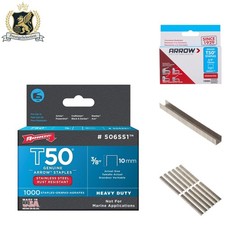 Versatile 3/8-Inch T50 Stainless Steel Staples - 1000 Pack for Crafts and More