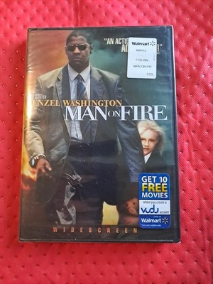 Man On Fire (DVD Widescreen) Denzel Washington Christopher Walken New & Sealed 
