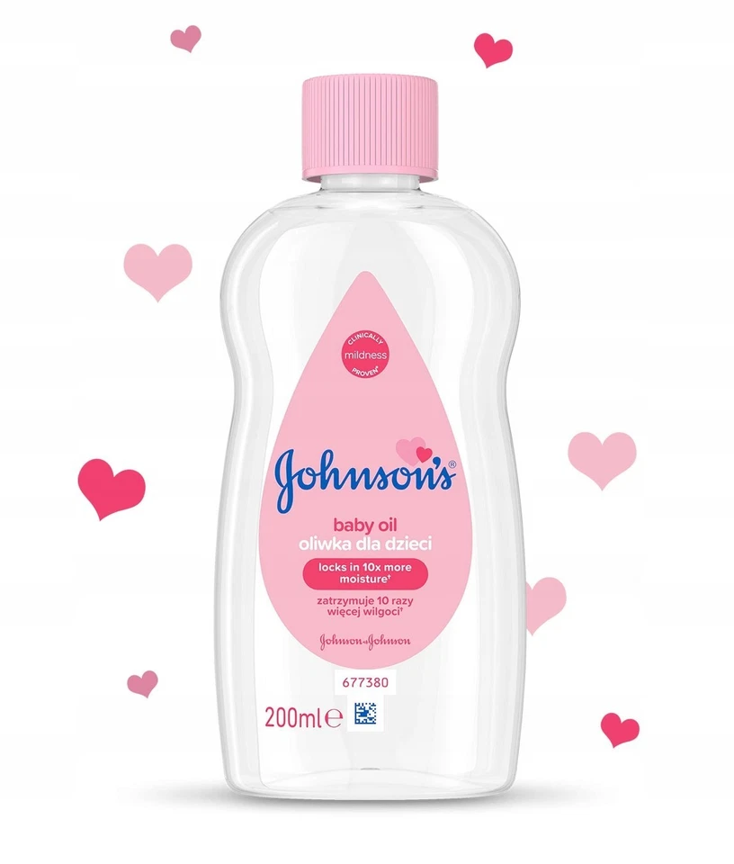 JOHNSON'S Johnson’s Baby Oil 200 ml – Sanfte Pflegeöl für Babys & Kinder, spendet intensiv