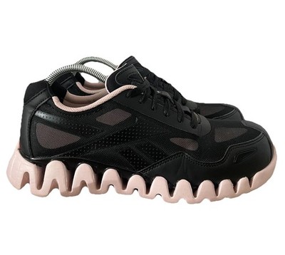 Reebok Zig Pulse Womens 9.5 Wide Safety Shoe Black Pink Composite Toe Sneaker