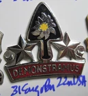 Army crest DUI DI CB clutchback  31st ENGINEER BATTALION  bn 22m USA