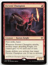 MTG Fervent Champion R Throne of Eldraine 124 LP