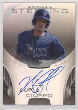 2013 Bowman Sterling Prospect Refractor 79/150 Nick Ciuffo #BSAP-NC Auto fm0