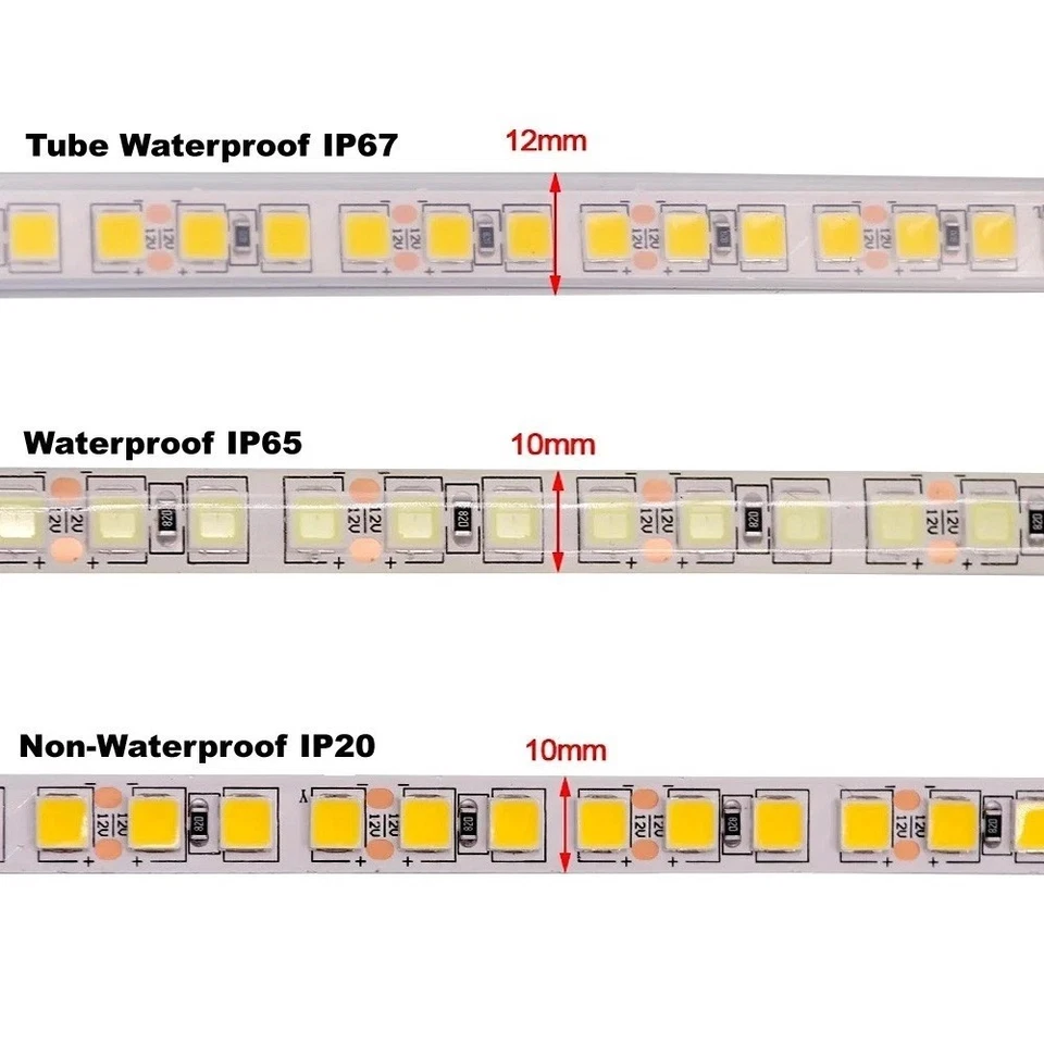 16.4ft/5m LED Strip Light 5054 600SMD Flexible Tape More Bright Than 5050 DC12V - Image 3 of 4