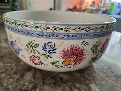 Große 9 x5 Vintage R B Bernarda Portugal handbemalt Herzstück Schale Floral
