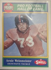 1990 Swell Greats #123 Arnie Weinmeister