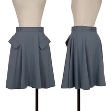 ean Paul GAULTIER FEMME Flap Pocket Flare Skirt Size 40(K-165464)
