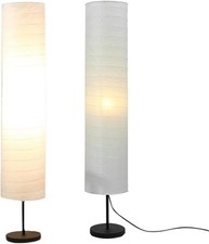Fockety Rice Paper Floor Lamp Shade, 94cm 37 Inch Paper Floor Lampshade Light A