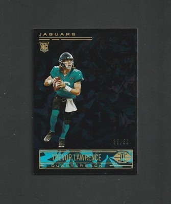 2021 Panini Illusions TREVOR LAWRENCE RC #59 ~ Black Cracked Ice ~ RARE #/50!