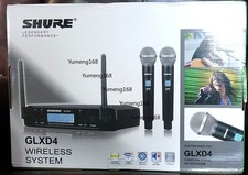 New GLXD4 BETA58A UHF 640-690MHz Professional Wireless Microphone System 2 Mics