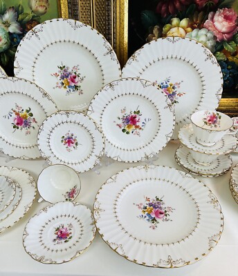 Sale!! ROYAL CROWN DERBY ASHBY 8 Settings.40 PIECES!