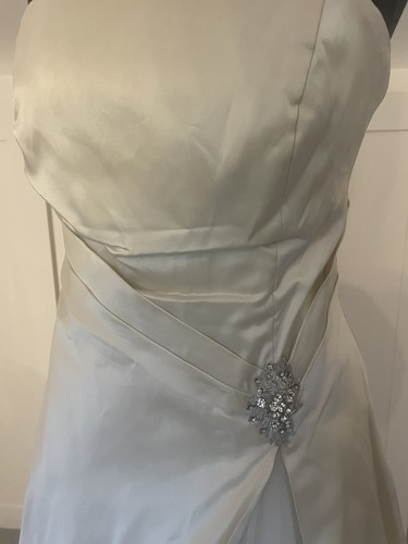 Wedding Dress Fits Size 8 Vintage Style Ballerina/Ankle Length Pale Gold - Picture 5 of 10