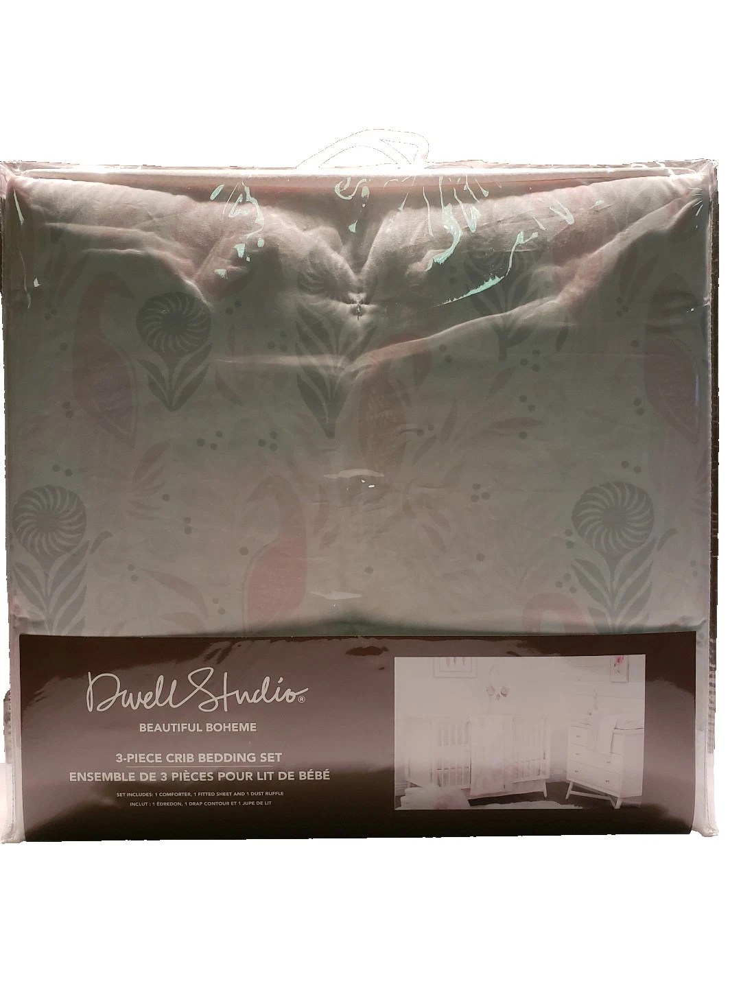 Dwell Studio 3 Piece Crib Bedding Set Called Boheme Girls Pink Fantasy Birds
Opens in a new window o