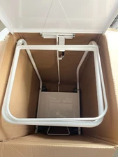 R&B Wire Products 691D Collection Hamper With Foot Pedal & Quiet Closure Lid