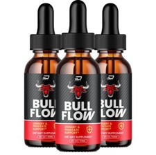 (3 Pack) Bull Flow Liquid Drops - BullFlow Support for Urinary Supplement