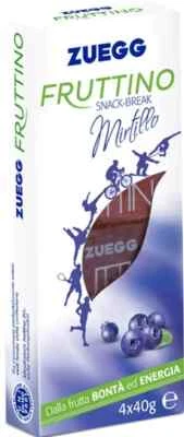 FRUTTINI ZUEGG FRUTTINO MIRTILLO SNACK BREAK MERENDINE DI FRUTTA SENZA GLUTINE