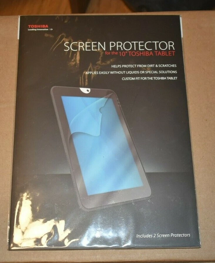 10-inch Premium Film 2 pk Screen Protector Custom Fit for the Toshiba Tablet  - Image 2 of 3
