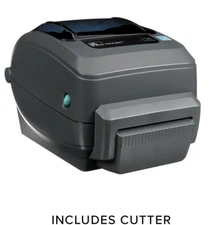 Zebra GX430t Thermal Label Barcode Tag Printer Front Cutter Ethernet RJ45 LAN