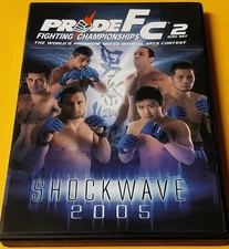PRIDE FC DVD Martial Arts Shockwave 2005 Set Rare Fedor Mark Hunt Cro Cop UFC VG