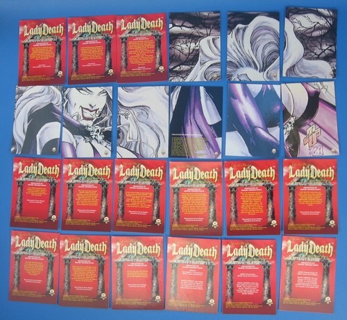 1994 Lady Death Chromium Complete Trading Card Set #1-100 Krome Chaos Comics - Picture 5 of 12