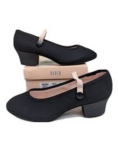Bloch Tempo Canvas Ladies Shoe Cuban Heel