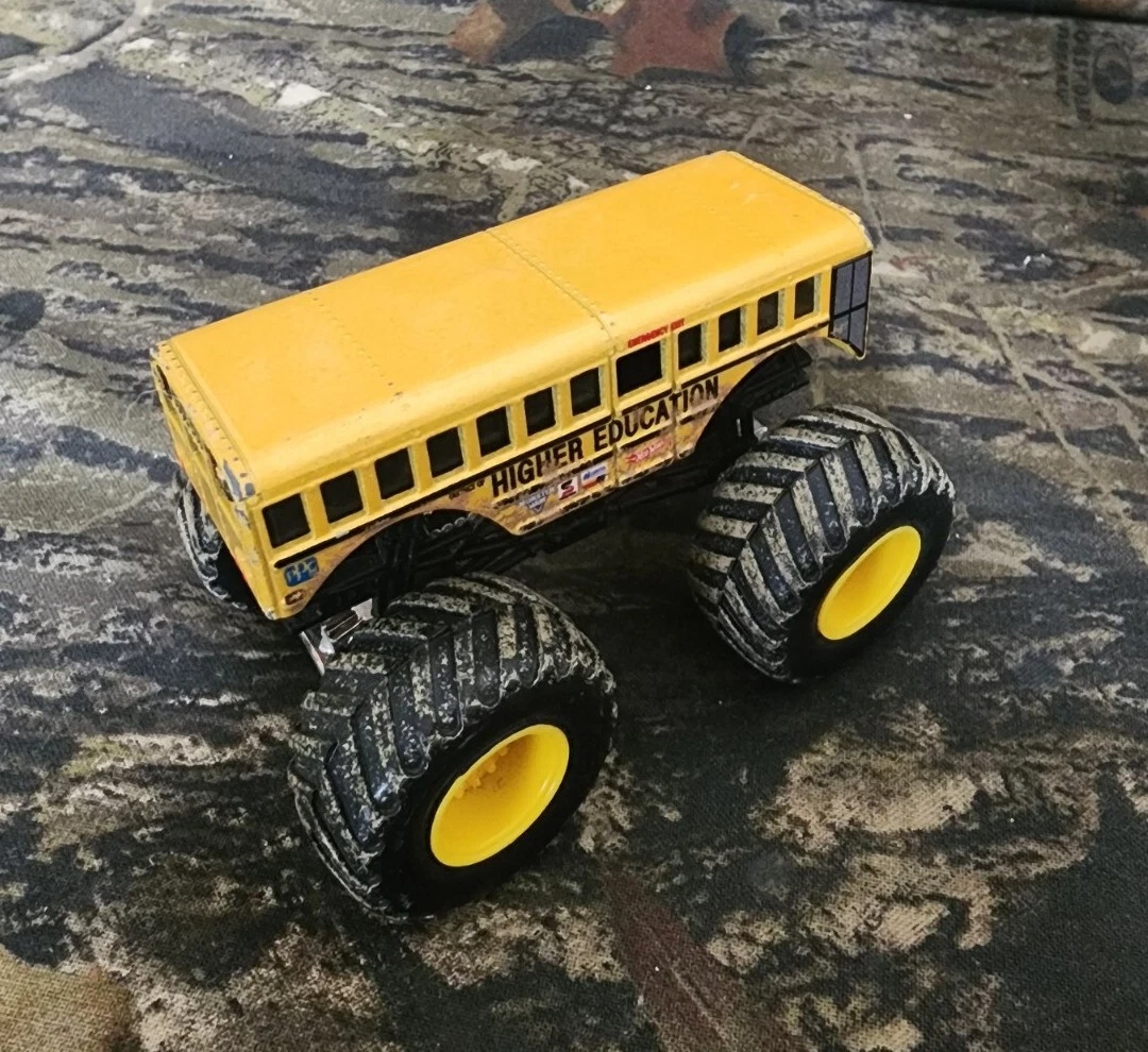 Hot Wheels Monster Jam Mud Truck Higher Education Cool Bus | eBay