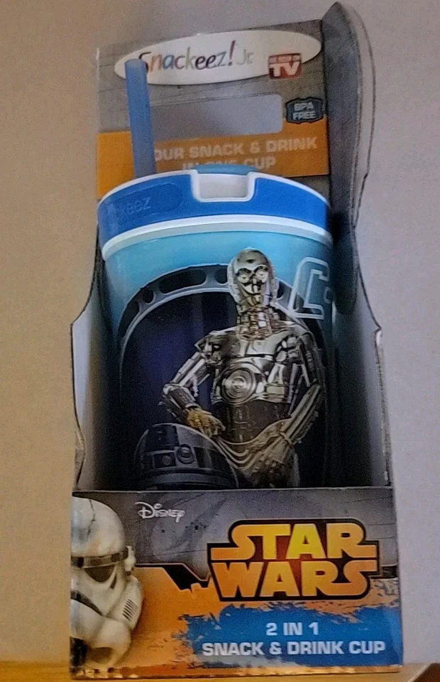 Snackeez 2 in 1 Drink & Snack Cup C-3PO Star Wars As Seen On TV New In Box - Image 2 of 4