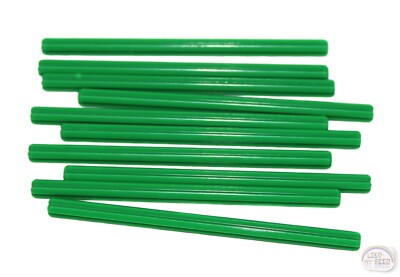 LEGO Technic - 10 x 10L Axle - Green - New - (Robot, Rod, Cross, EV3, 3737)
