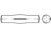 100 X Knebelkerbstifte Mit Kurzen Kerben Iso 8742 Stahl 6 X 26 Ves, Cab Fastenin