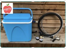 Mobile Beer Cooler, S - Type Beer Keg Coupler, And C02 Gas Regulator Man Cave