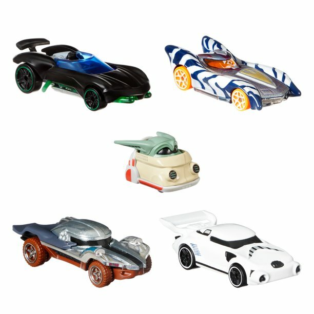 2021 Mandalorian Star Wars Hot Wheels Character Cars 5 PACK SEALED