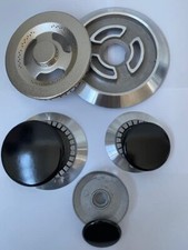 SMEG serie bruciatori in alluminio + spartifiamma tripla corona ottone cromata