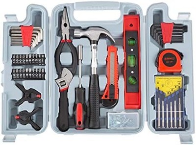 Tool Kit - 132 Heat-Treated Pieces with Carrying Case - Essential Steel Hand Too