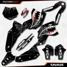 Black Savage Racing Graphics Kit fits KTM 07-10 SX Sxf XC XCF 125 250 300 450