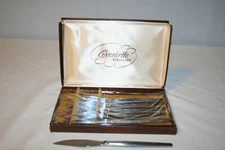 6 Everbrite Stainless Steel Serrated Knives in Box 