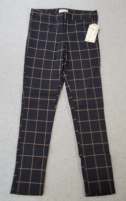 Soulmates Dress Pants Brown/Black Large Check Skinny Womens Junior
