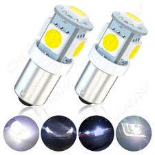 2x 12V LED Light Bulbs 6K BA9s 1895 H6W 53 57 3886X Bayonet For Car Map Lamp