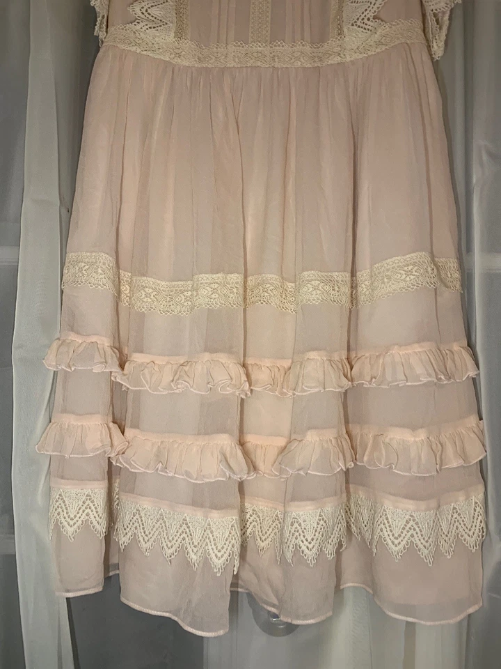 Kate Spade New York MADISON AVENUE COLLECTION ROSE DEW PINK Lace Dress Sz 4 NWOT - Image 3 of 4
