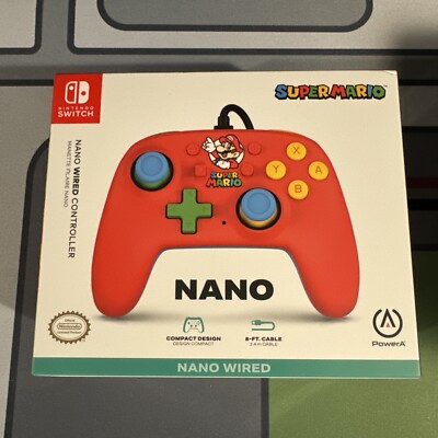 PowerA Nano Wired Controller for Nintendo Switch - Mario (New, Sealed)