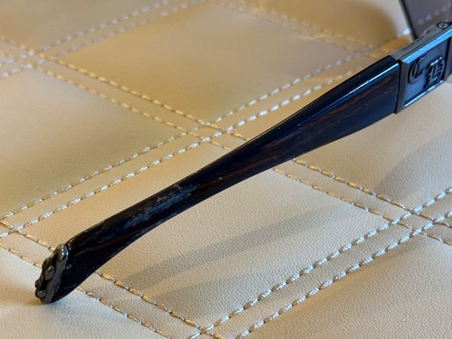 Chrome Hearts Shaft Sunglasses MBK-WEB Black frame Wood Temples Sterling Silver - 第 9/11 張圖片