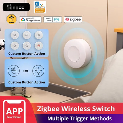 SNZB-01P SNZB 01P  Wireless Switch Zigbee Scene Switch 1-10PCS Smart Scene Via E