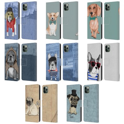 OFFICIAL BARRUF DOGS LEATHER BOOK WALLET CASE COVER FOR APPLE iPHONE PHONES