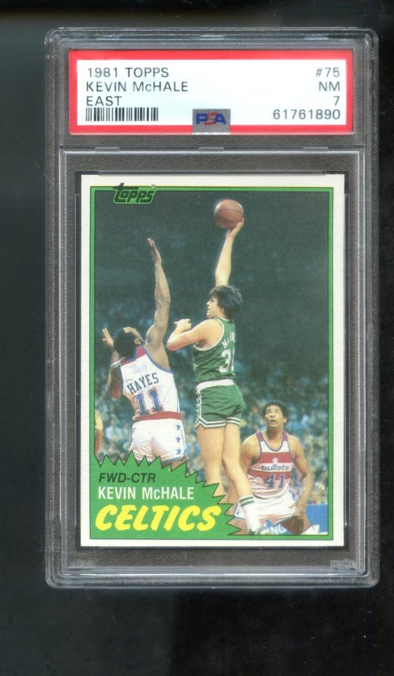1981 Topps #75 Kevin Mchale ROOKIE RC PSA 7 Graded Basketball Card 1981-82 East