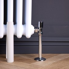 Chrome Radiator Pipe Covers 15mm – 200mm Sleeves & Collars (2 Pack)