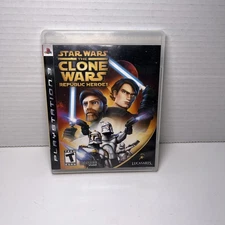 Star Wars: The Clone Wars - Republic Heroes (Sony PlayStation 3, 2009) w/ Manual