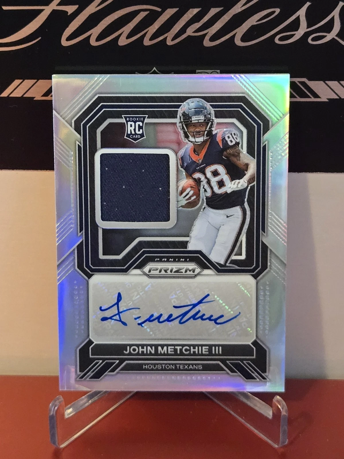 Dameon Pierce Panini National Treasures Crossover Rookie Patch Autograph #DP Holo Silver