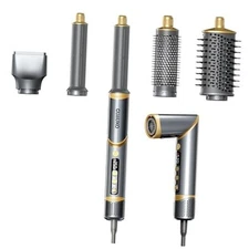 Hair Dryer Brush Hair Styler: 5 in 1 Air Styling & Drying System, 110,000 Gray